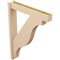 Ekena Millwork 6-in W x 34-in D x 46-in H Funston Block Rough Cedar Woodgrain TimberThane Outlooker, Primed Tan OUTUR060X34X46FST44RCPR - alternate 3